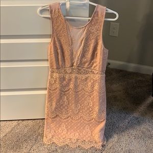 Lace mini dress